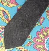 Vintage dark grey tie by Necklines suitable for funerals circa 1970s made in UK